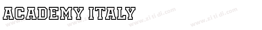 Academy Italy字体转换